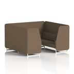 Brixworth Booth With White Legs in Single Tone 6 Seater Uto Panels And Sofa Band 5 - Sumi