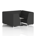 Brixworth Booth With White Legs And Grey Table In Single Tone 6 Seater Osaka Panels And Sofa Band 5 - Sumi