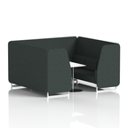 Brixworth Booth With White Legs And White Table In Single Tone 4 Seater Mix Panels And Sofa Band 4 - Synergy