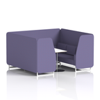 Brixworth Booth With White Legs And White Table In Single Tone 2 Seater Tokyo Panels And Sofa Band 5 - Sumi