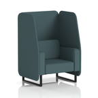 Brixworth Open Booth With Black Legs in Single Tone 3 Seater Olive Panels And Sofa Band 1 - Rivet