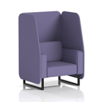 Brixworth Open Booth With Black Legs in Single Tone 2 Seater Calculus Panels And Sofa Band 2 - X2