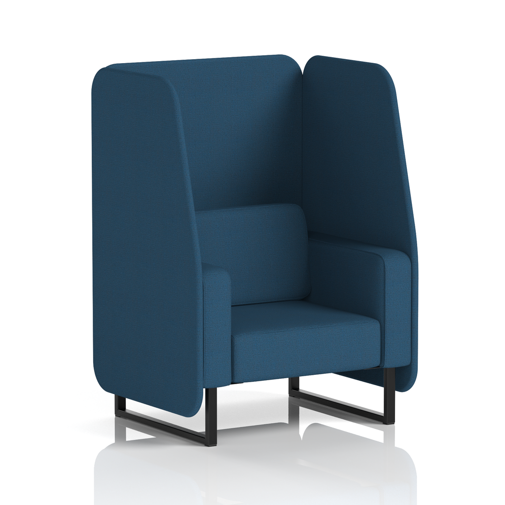 Brixworth Open Booth With Black Legs in Single Tone 3 Seater Number Panels And Sofa Band 2 - X2