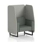 Brixworth Open Booth With Black Legs in Two Tone 2 Seater Number Panels And Arithmetic Sofa Band 2 - X2
