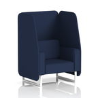 Brixworth Open Booth With White Legs in Single Tone 3 Seater Arithmetic Panels And Number Sofa Band 2 - X2