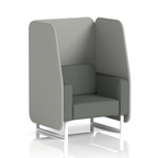 Brixworth Open Booth With White Legs in Two Tone 2 Seater Number Panels And Arithmetic Sofa Band 2 - X2