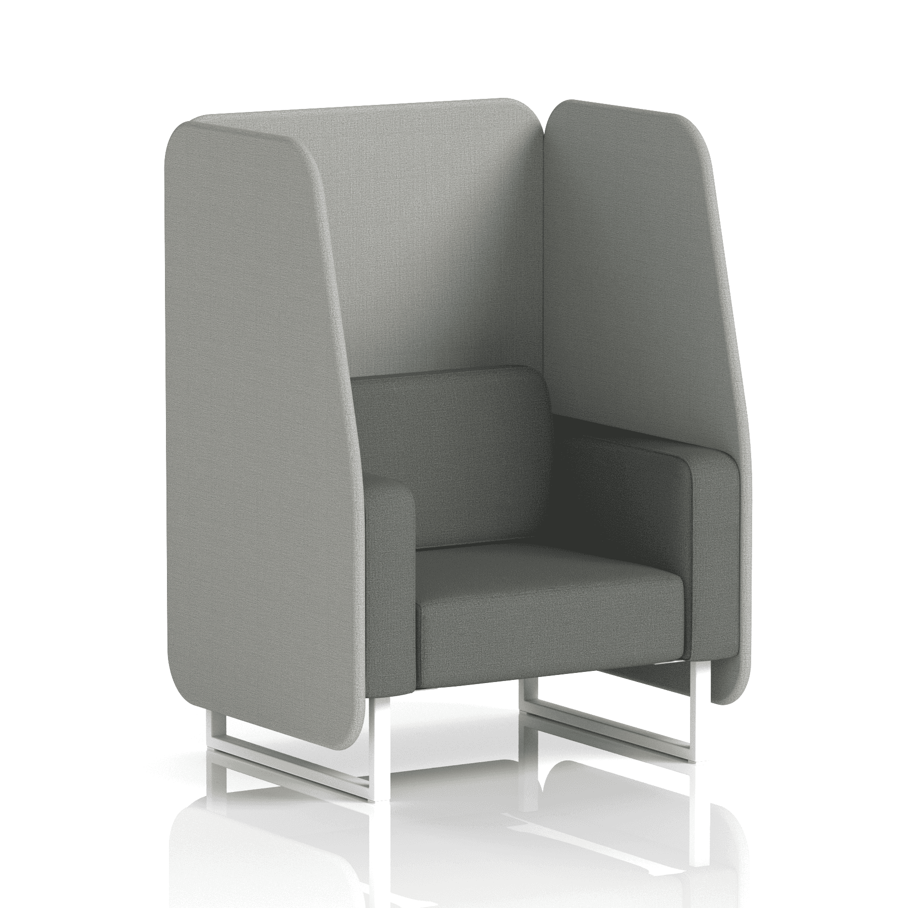 Brixworth Open Booth With White Legs in Two Tone 2 Seater Number Panels And Arithmetic Sofa Band 2 - X2