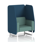 Brixworth Open Booth With White Legs in Two Tone 3 Seater Number Panels And Arithmetic Sofa Band 2 - X2