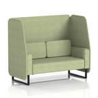 Brixworth Open Booth With Black Legs in Single Tone 2 Seater Polygon Panels And Sofa Band 2 - X2