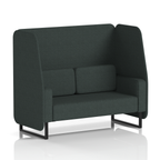 Brixworth Open Booth With Black Legs in Single Tone 3 Seater Polygon Panels And Sofa Band 2 - X2