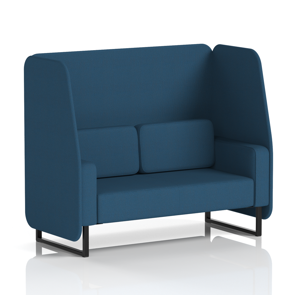 Brixworth Open Booth With Black Legs in Single Tone 3 Seater Alike Panels And Sofa Band 4 - Synergy