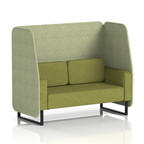 Brixworth Open Booth With Black Legs in Two Tone 2 Seater Polygon Panels And Calculus Sofa Band 2 - X2