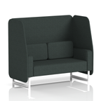 Brixworth Open Booth With White Legs in Single Tone 3 Seater Polygon Panels And Calculus Sofa Band 2 - X2
