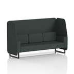 Brixworth Open Booth With Black Legs in Single Tone 3 Seater Mix Panels And Sofa Band 4 - Synergy
