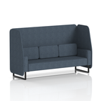 Brixworth Open Booth With Black Legs in Single Tone 1 Seater Order Panels And Sofa Band 4 - Synergy