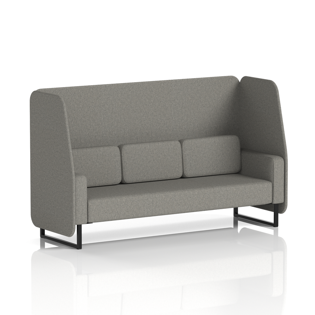 Brixworth Open Booth With Black Legs in Single Tone 2 Seater Wed Panels And Sofa Band 4 - Synergy