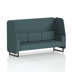 Brixworth Open Booth With Black Legs in Single Tone 3 Seater Wed Panels And Sofa Band 4 - Synergy