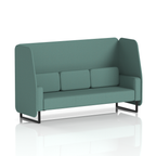 Brixworth Open Booth With Black Legs in Single Tone 2 Seater Uto Panels And Sofa Band 5 - Sumi