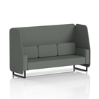 Brixworth Open Booth With Black Legs in Single Tone 3 Seater Uto Panels And Sofa Band 5 - Sumi