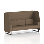 Brixworth Open Booth With Black Legs in Single Tone 2 Seater Burnish Panels And Sofa Band 1 - Rivet