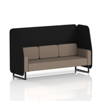 Brixworth Open Booth With Black Legs in Two Tone 1 Seater Wed Panels And Affix Sofa Band 4 - Synergy