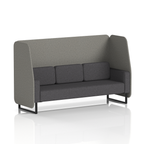 Brixworth Open Booth With Black Legs in Two Tone 2 Seater Wed Panels And Affix Sofa Band 4 - Synergy