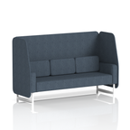 Brixworth Open Booth With White Legs in Single Tone 1 Seater Order Panels And Alike Sofa Band 4 - Synergy