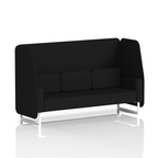 Brixworth Open Booth With White Legs in Single Tone 1 Seater Wed Panels And Affix Sofa Band 4 - Synergy