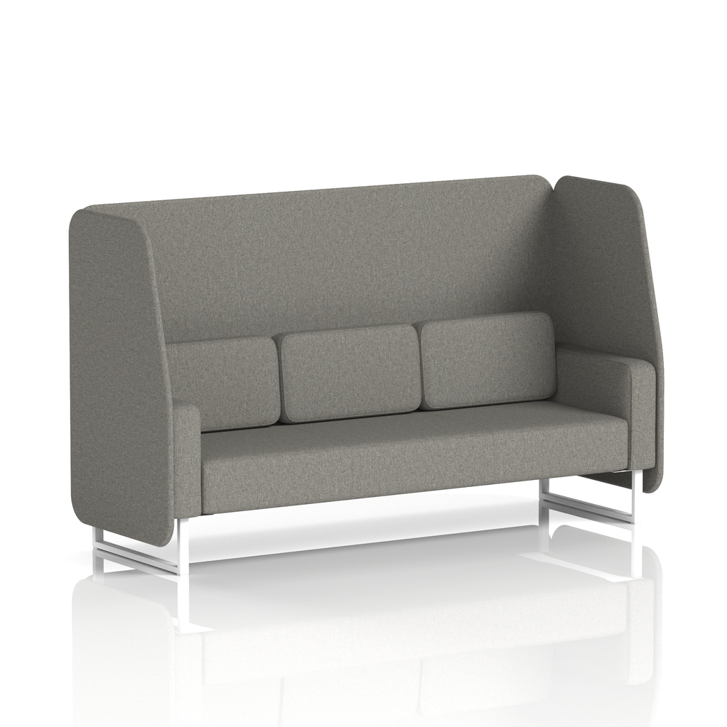 Brixworth Open Booth With White Legs in Single Tone 2 Seater Wed Panels And Affix Sofa Band 4 - Synergy