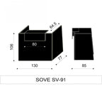 Sove Office  Standard Reception Desk LargeThat’s My Office Furniture, 360 Degree View storage, desk, chair