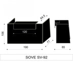 Sove Office  Standard Reception Desk LargeThat’s My Office Furniture, 360 Degree View storage, desk, chair