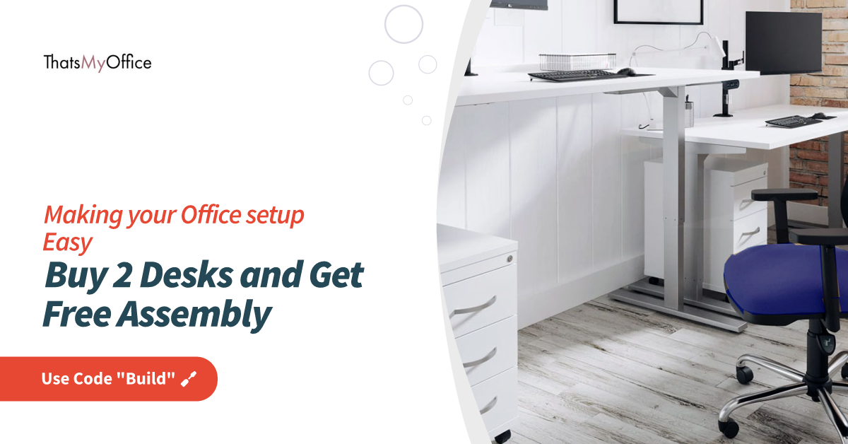 office desks with free assmebly and installation to place of use