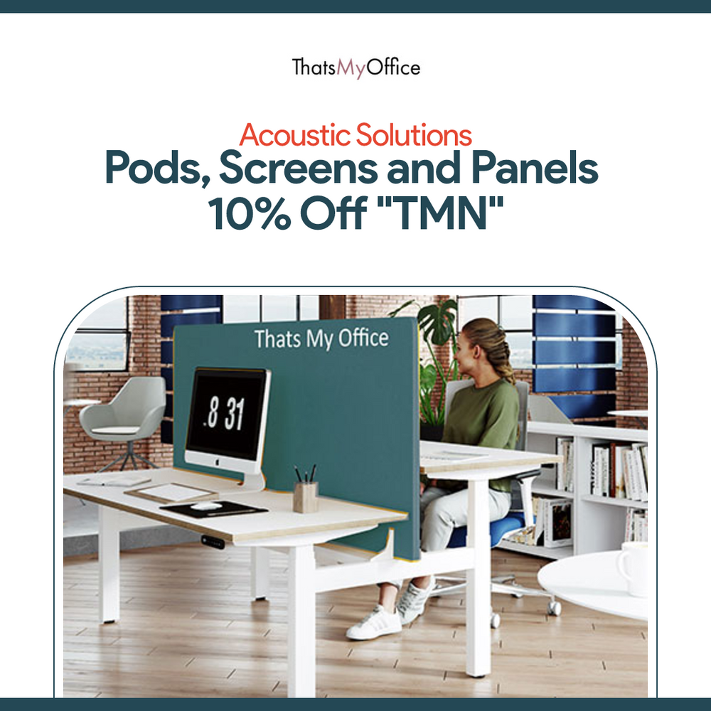 acoustic desk and wall  screens and office pods 