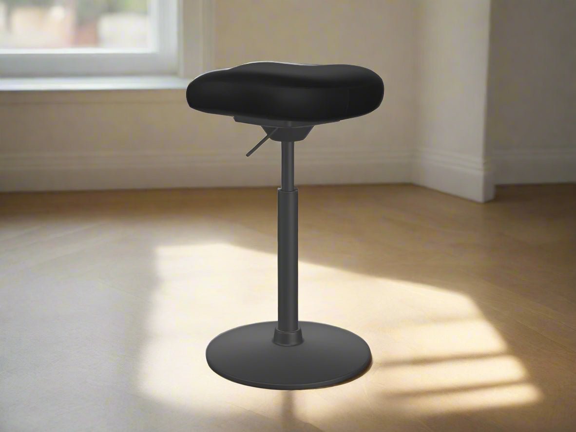 Ergonomic Office Stool, fixed seat, tilting polyurethane base - Choose Colours-Work