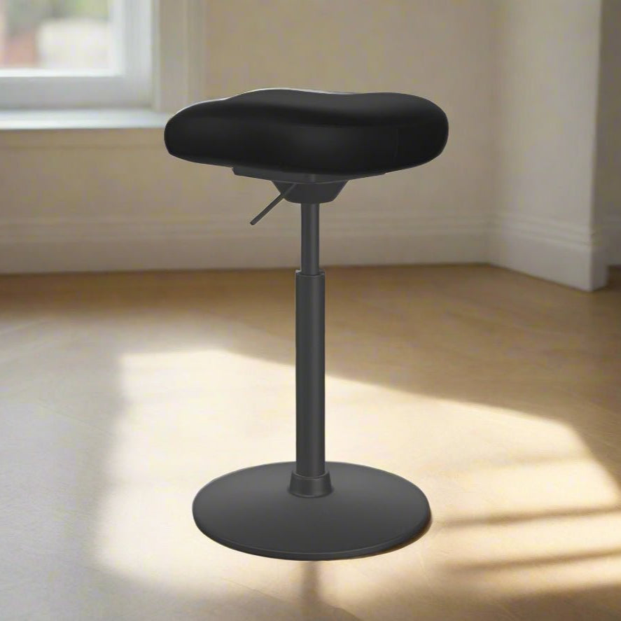 Ergonomic Office Stool, fixed seat, tilting polyurethane base - Choose Colours-Work