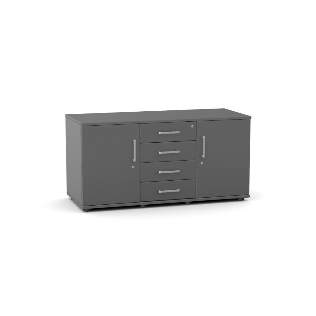 Desk Cabinet A-50 4 Drawers and Locking DoorsThat’s My Office Furniture, 360 Degree View storage, desk, chair