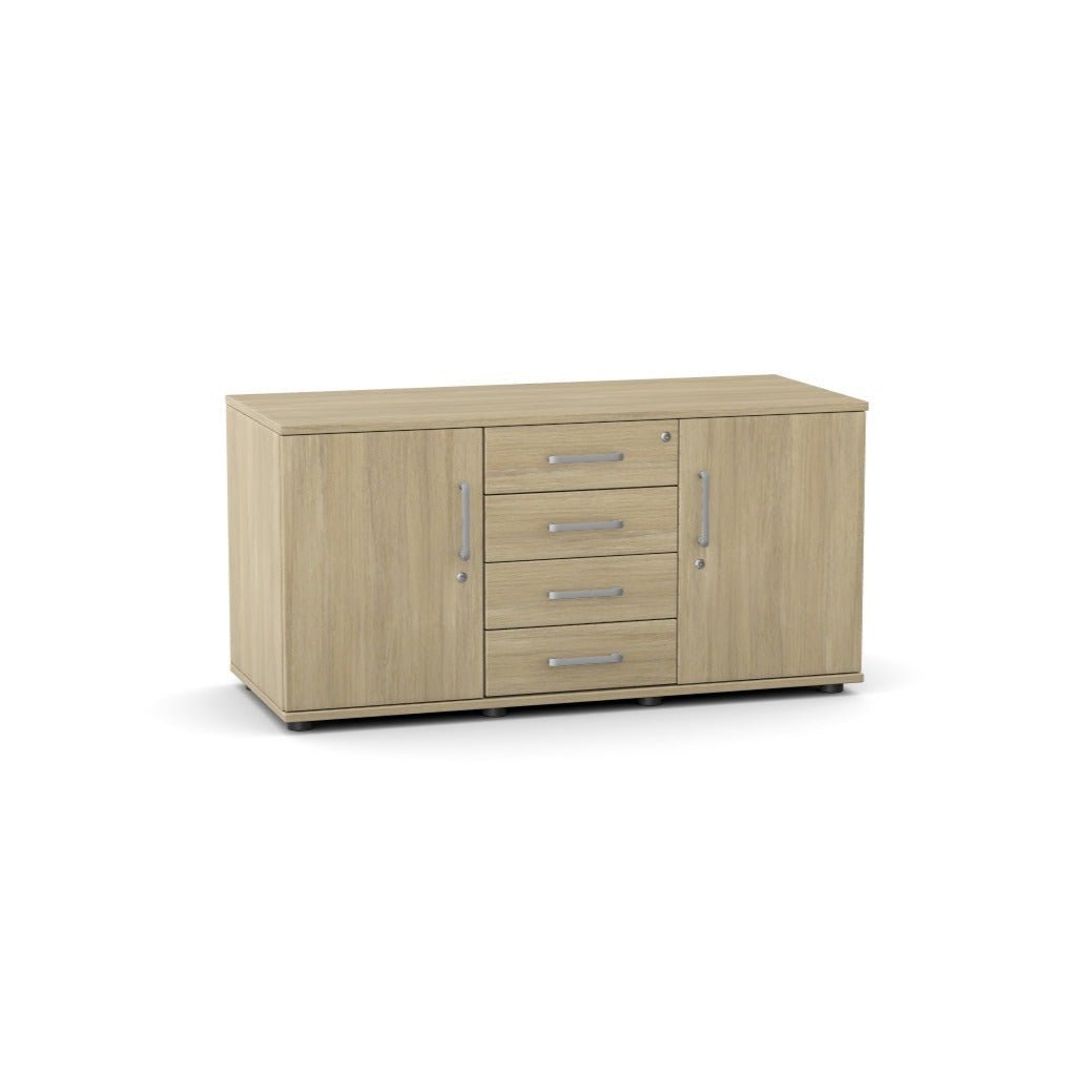 Desk Cabinet A-50 4 Drawers and Locking DoorsThat’s My Office Furniture, 360 Degree View storage, desk, chair