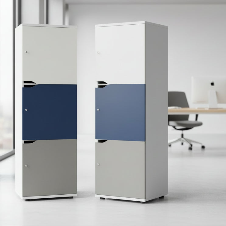 Wooden Office Locker SIngle 3 DoorThat’s My Office Furniture, 360 Degree View storage, desk, chair