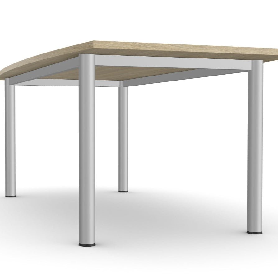 Office Barrel Meeting Table, Straight legs Sove View in 360