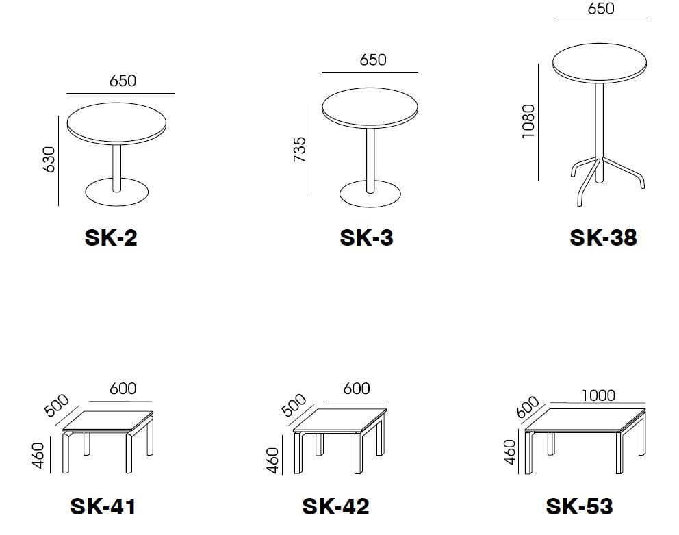 CoffeeTable - SK-2 / SK-3 RoundThat’s My Office Furniture, 360 Degree View storage, desk, chair