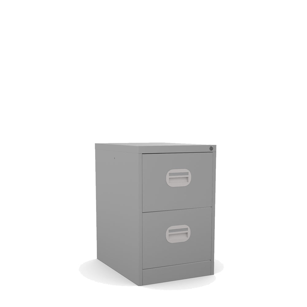 Budget 2 Drawer Filing Cabinet 360 View & AR Silverline Kontrax FCEC2F 1 Office Furniture