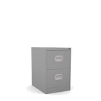 2 Drawer Filing Cabinet Metral locking  FCEC2F-Light Grey