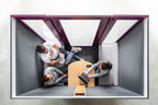 meavo camden 4 person meeting PODThat’s My Office Furniture, 360 Degree View storage, desk, chair