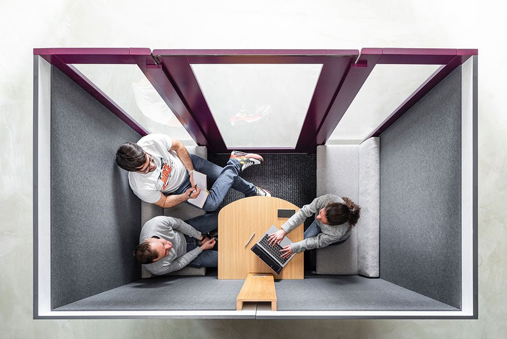 meavo camden 4 person meeting PODThat’s My Office Furniture, 360 Degree View storage, desk, chair