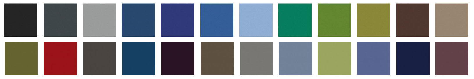 Color swatch with various shades of green
