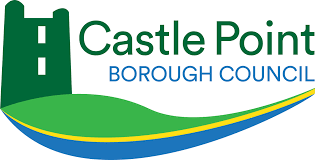 Castle Point Borough Council logo with green, blue, and yellow colors.