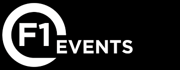 F1 Events logo on a black background