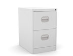 Budget 2 Drawer Filing Cabinet 360° View & AR Silverline Kontrax FCEC2F 4 Office2 Drawer Light GreyFCEC2FS