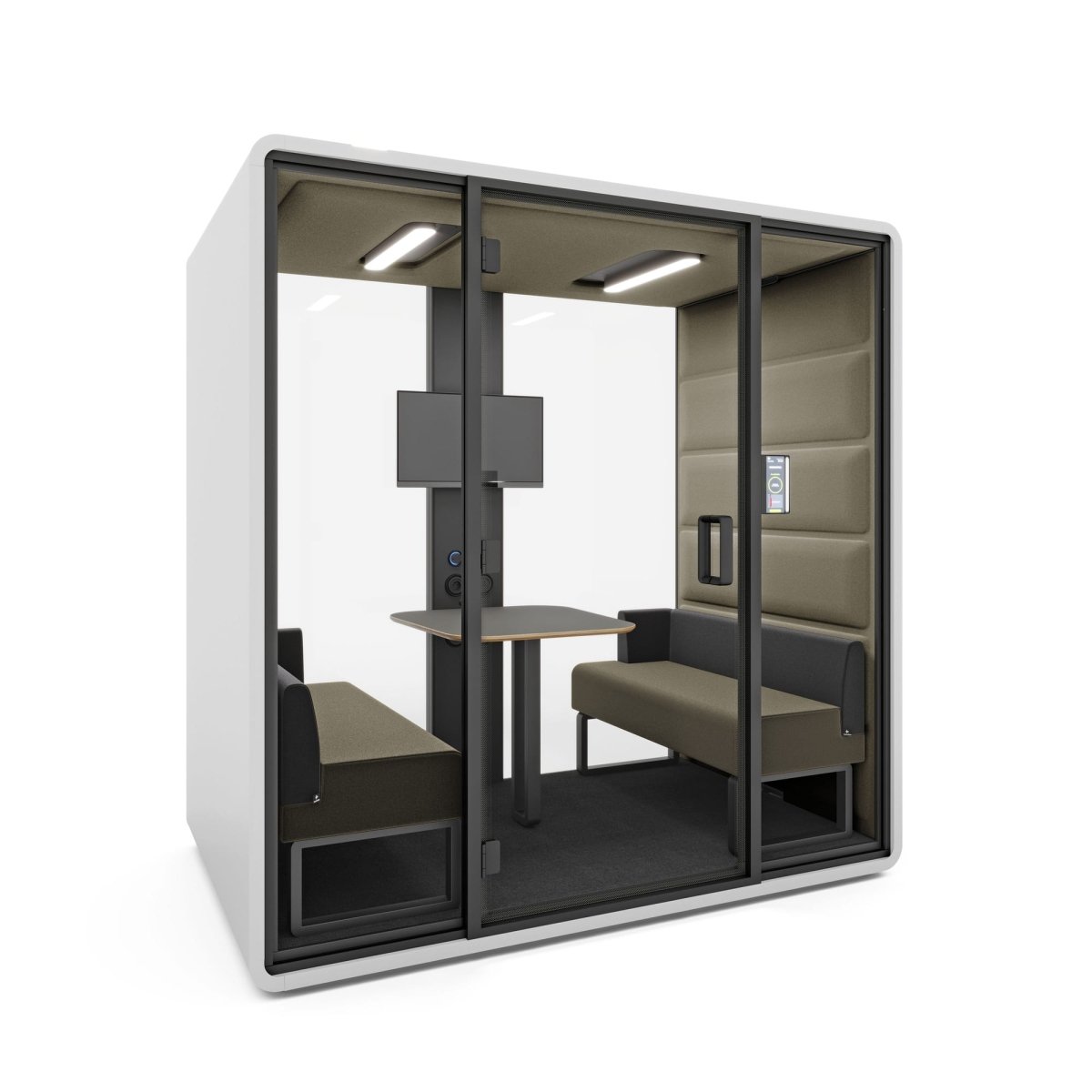Hush Free M is an additional, independent space for your office, where it is possible to hold meetings in silence