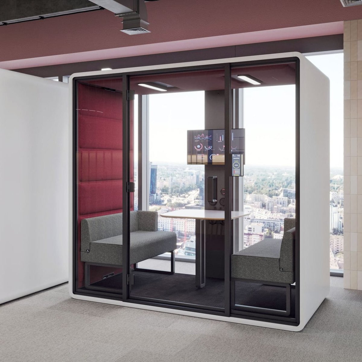 Hush Free M is an additional, independent space for your office, where it is possible to hold meetings in silence